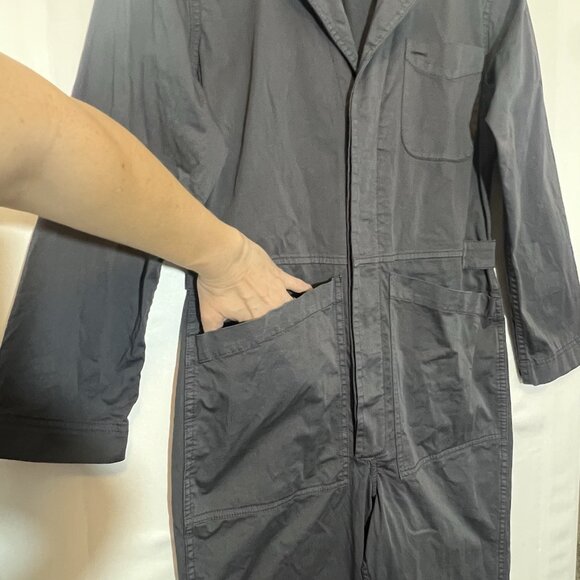 Alex Mill Women’s Jumpsuit XS Iron Grey Cotton Long Sleeves Button Pockets - Picture 13 of 16
